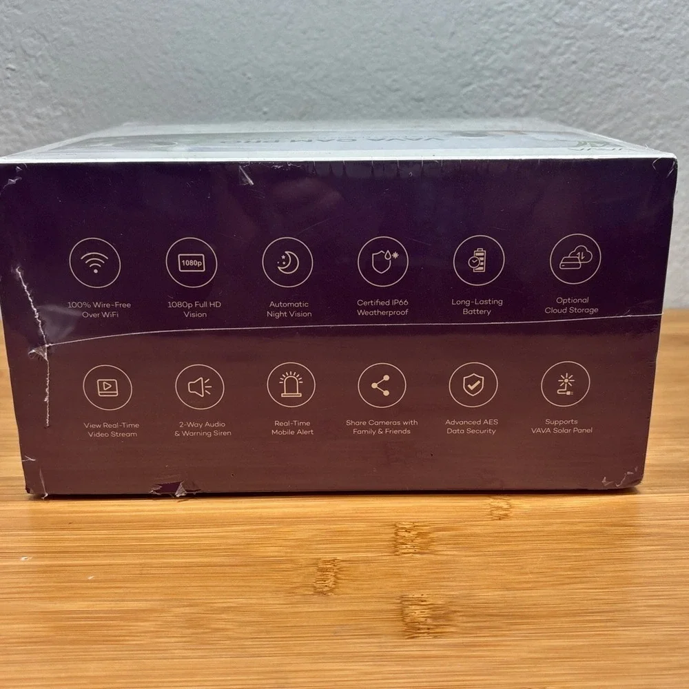 VAVA VA-HS003 CAM PRO 1080 WIRE-FREE HD SECURITY CAMERA SYSTEM- New Still Sealed